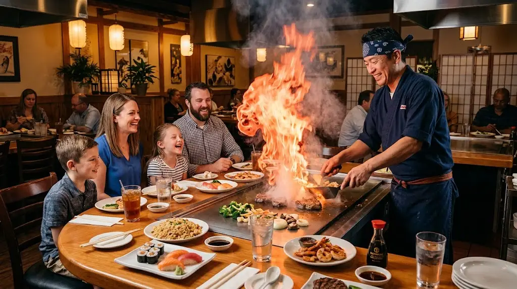 Tokyo Restaurant Prattville Japanese hibachi dining with grilled food
