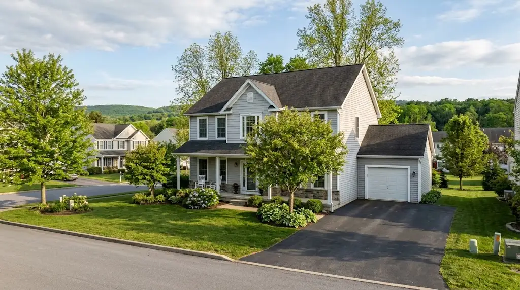 Residential home in a quiet Boalsburg, Pennsylvania neighborhood