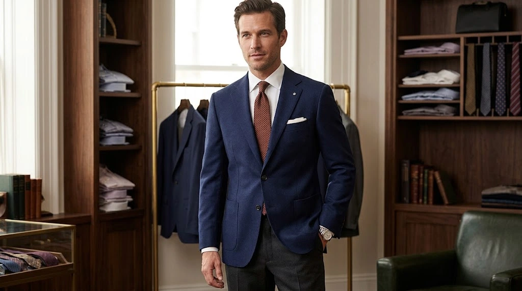 Hickey Freeman sport coat styled for timeless men's fashion