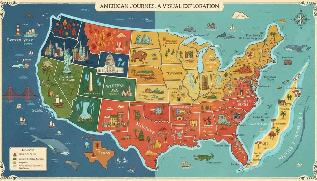 map of places to visit in usa