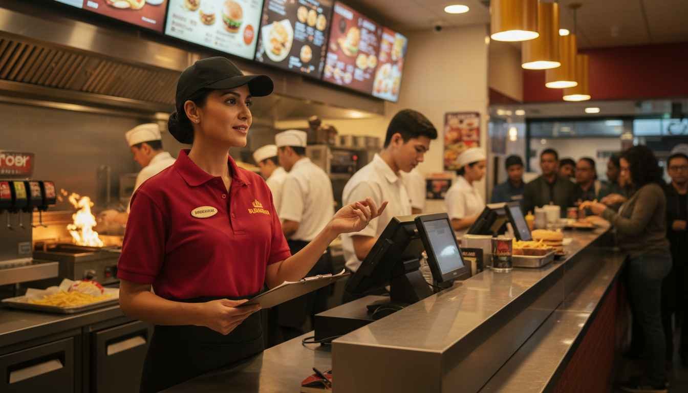 fast food manager job description